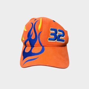 Vintage 2003 Ricky Craven #32 Tide Racing NASCAR Hat Hat Orange Y2K Embroidered